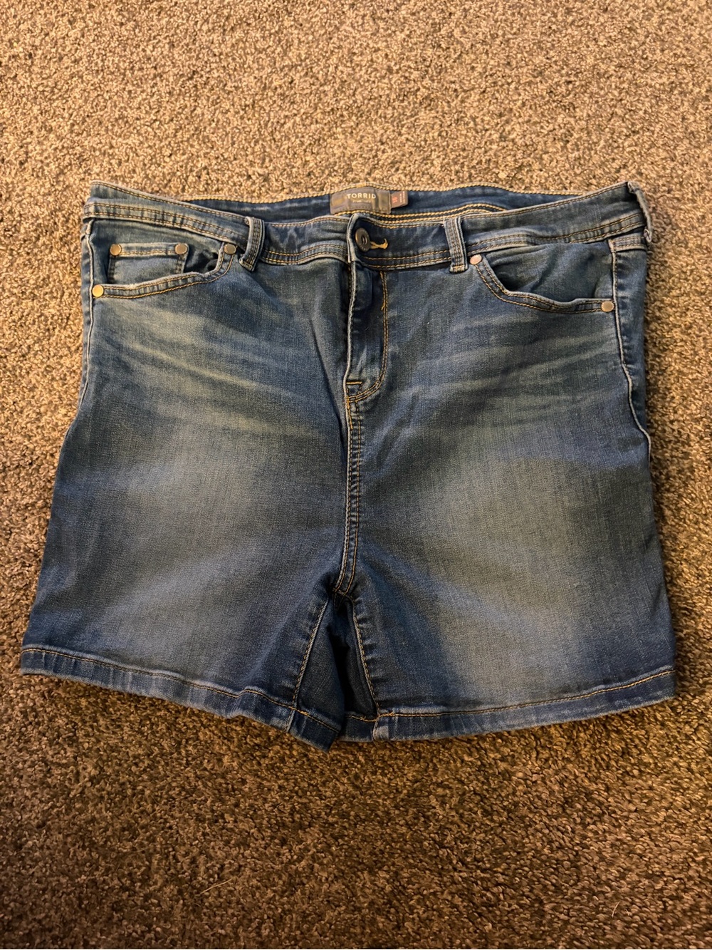 Torrid High Rise Denim Shorts